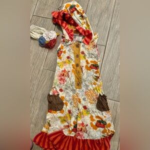 Persnickety 12 month girls jumper with matching headband super rare hard to find